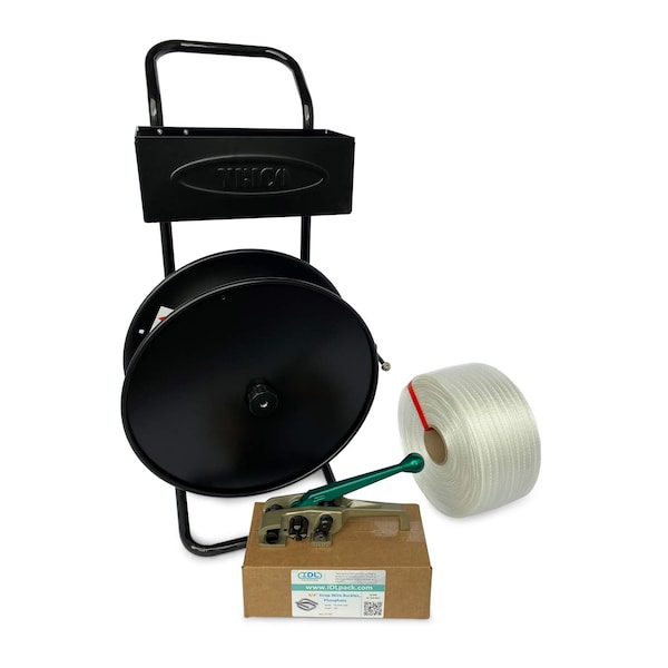 Idl Packaging 3/4" Cord Strapping Kit, 1640 Ft. Tensioner, Cart WCSK.34.1640-D - main